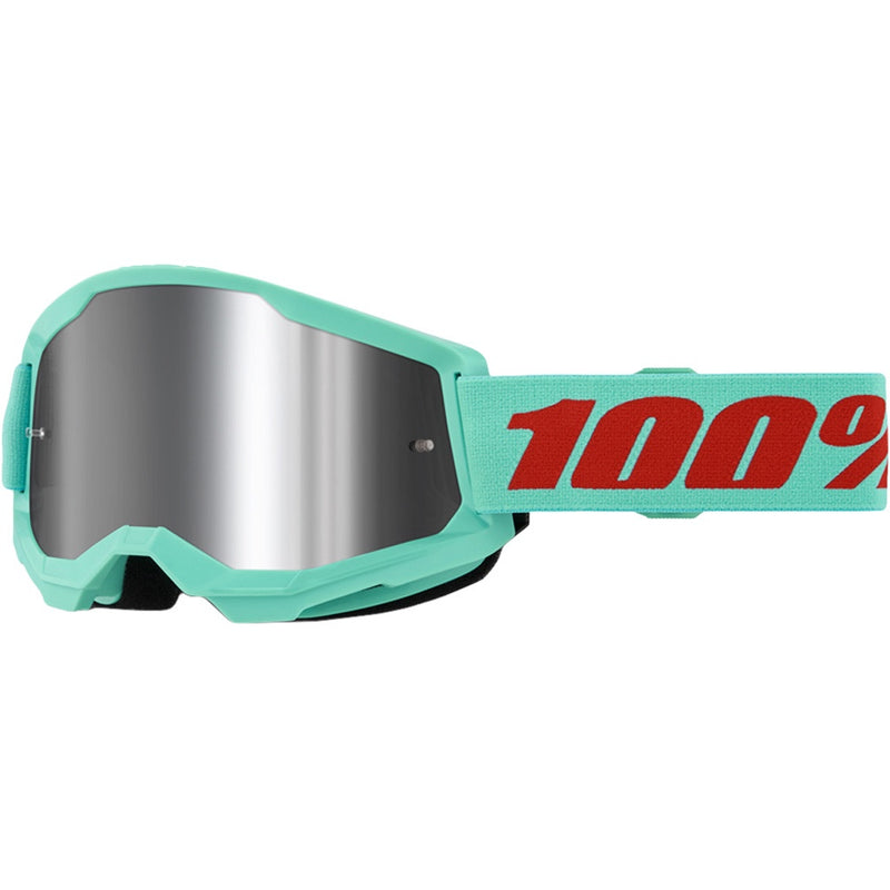 100% STRATA 2 MAUPITI GOGGLES WITH SILVER MIRROR LENS