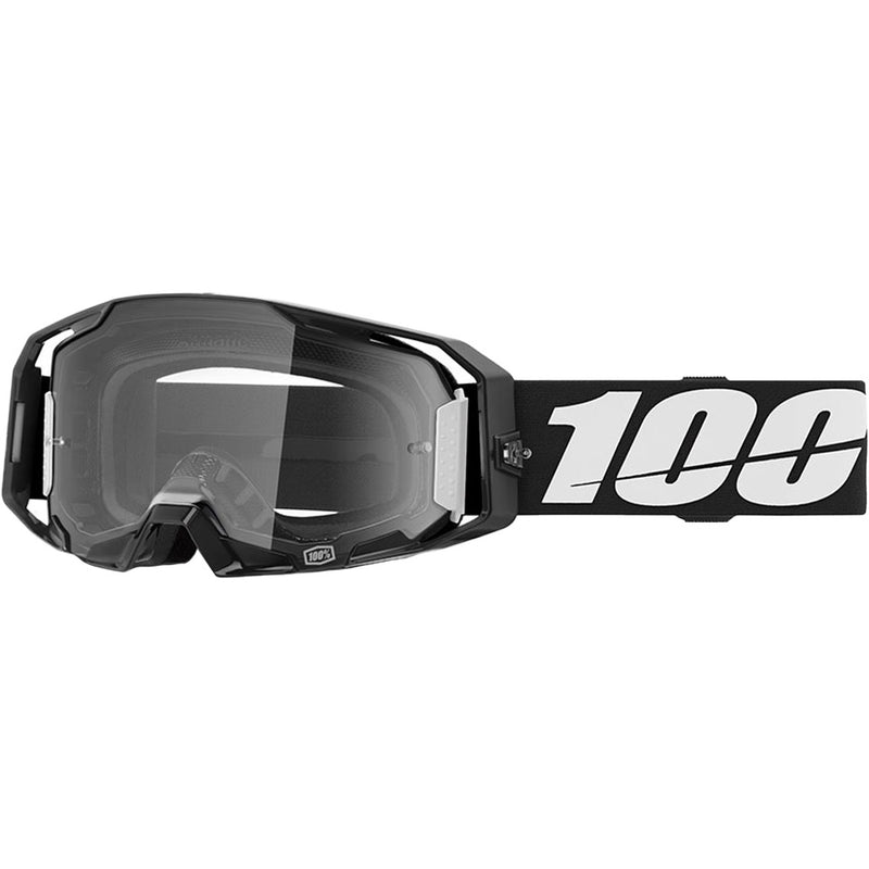 100% ARMATIC BLACK GOGGLES WITH CLEAR LENS