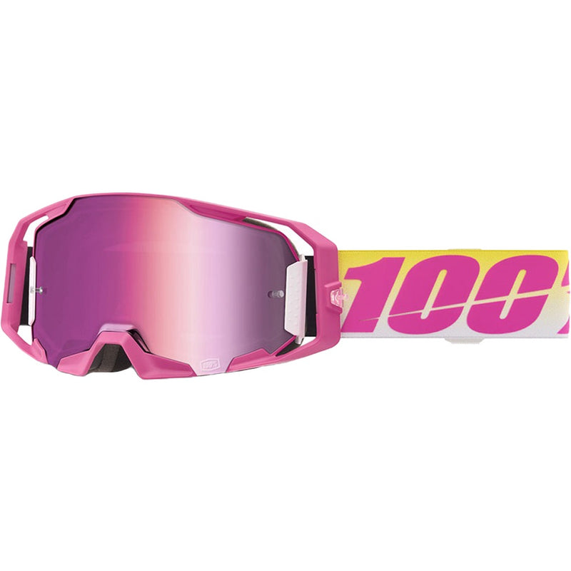 100% ARMATIC STELLARS PINK GOGGLES WITH PINK MIRROR LENS