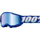 100% ACCURI 2 BLUE GOGGLES WITH MIRROR BLUE LENS