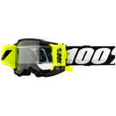 100% ACCURI 2 KIDS BLACK FORECAST GOGGLES WITH CLEAR LENS