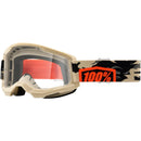 100% STRATA 2 KOMBAT GOGGLES WITH CLEAR LENS