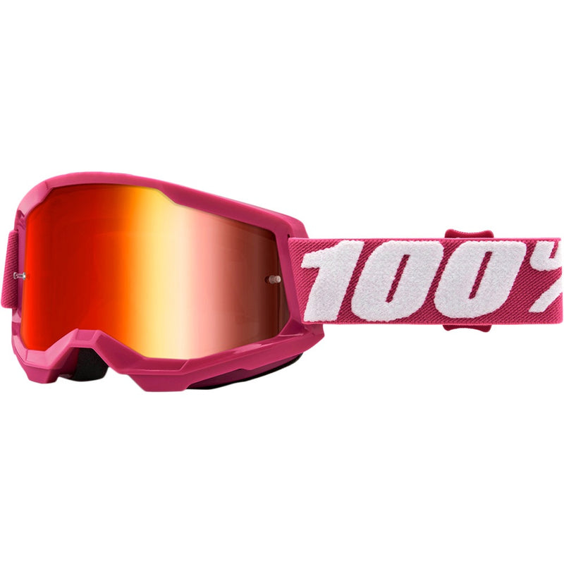 100% STRATA 2 FLETCHER GOGGLES WITH RED MIRROR LENS