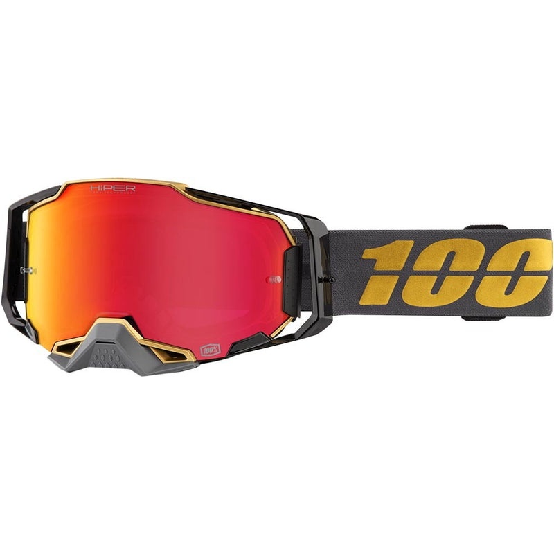 100% ARMEGA FALCON 5 GOGGLES WITH RED HIPER LENS