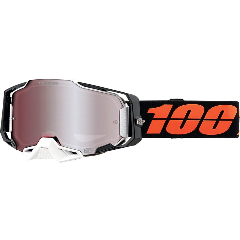 100% ARMEGA BLACKTAIL GOGGLES WITH SILVER MIRROR HIPER LENS