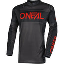 ONEAL 2025 ELEMENT RACEWEAR BLACK, GREY & RED KIDS JERSEY