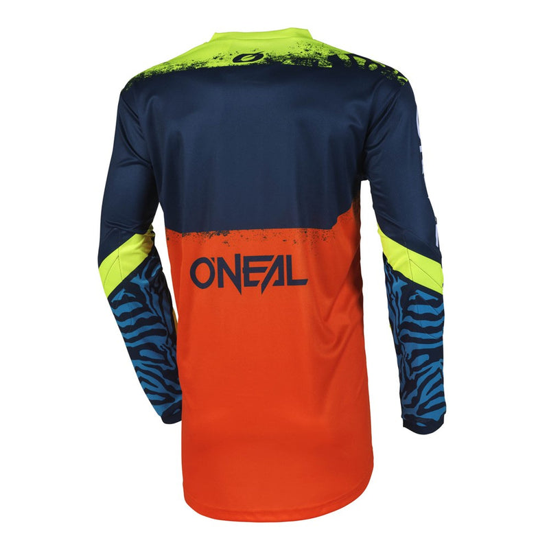 ONEAL 2025 ELEMENT SHOCKER BLUE & ORANGE KIDS JERSEY