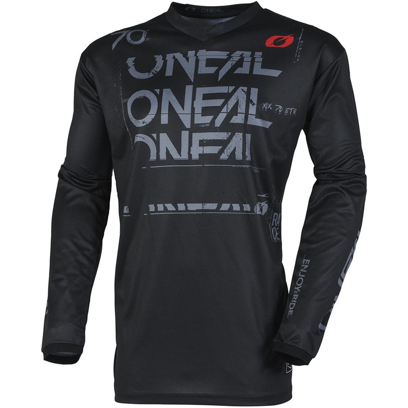 ONEAL 2025 ELEMENT STATIC BLACK & GREY JERSEY