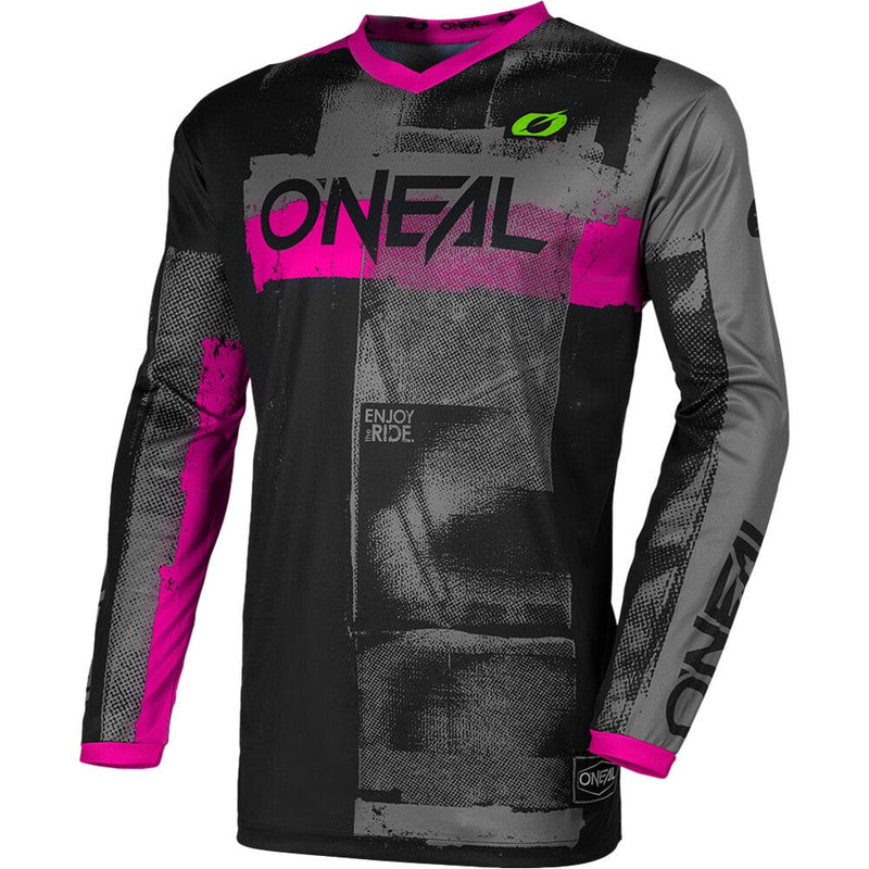 ONEAL 2026 ELEMENT ROLLER BLACK & PINK KIDS JERSEY