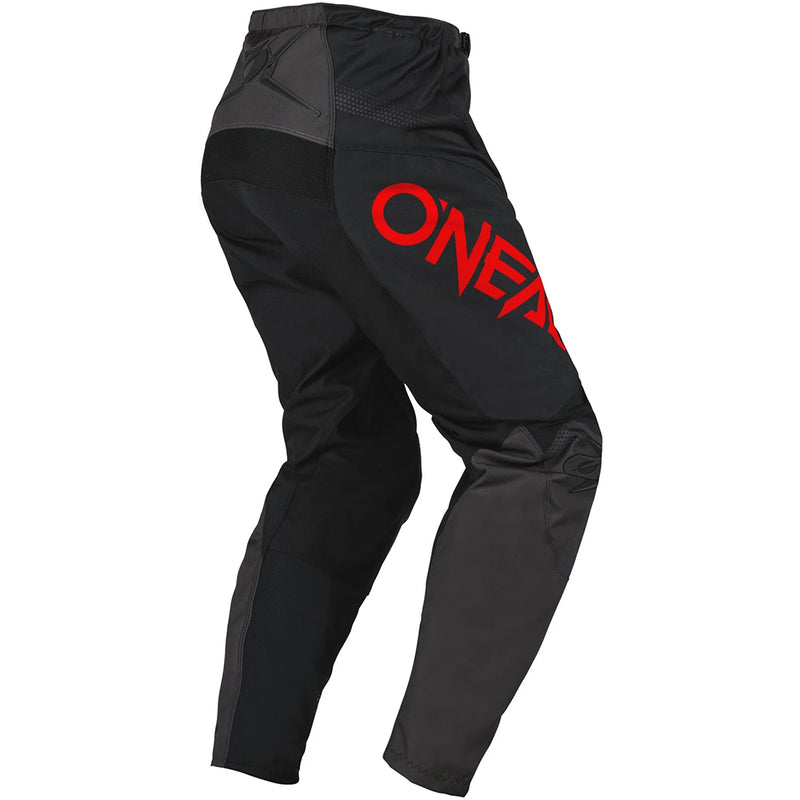 ONEAL 2025 ELEMENT RACEWEAR BLACK, GREY & RED PANTS