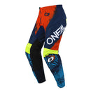 ONEAL 2025 ELEMENT SHOCKER BLUE & ORANGE KIDS PANTS
