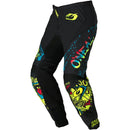 ONEAL 2026 ELEMENT RANCID BLACK & NEON YELLOW KIDS PANTS
