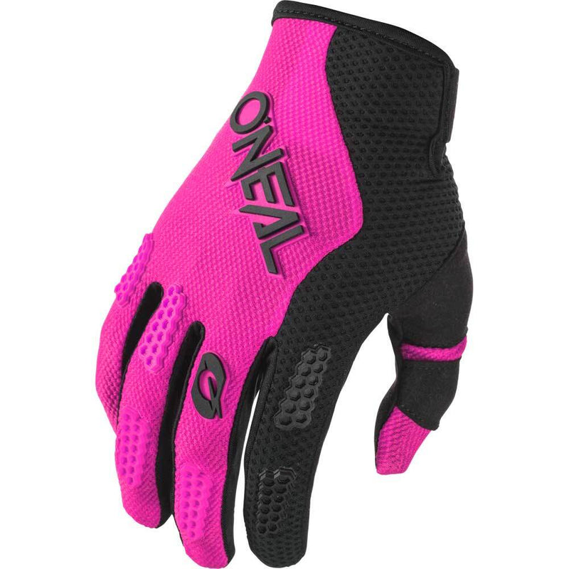 ONEAL 2025 ELEMENT RACEWEAR BLACK & PINK KIDS GLOVES