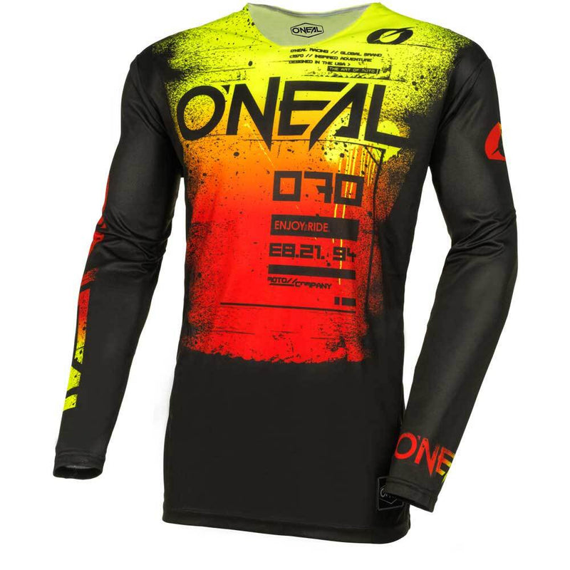 ONEAL 2025 MAYHEM SCARZ BLACK & RED KIDS JERSEY