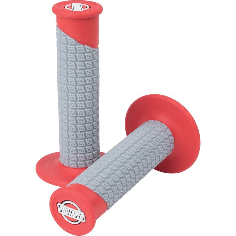 PRO TAPER CLAMP ON RED & GREY PILLOW TOP GRIPS