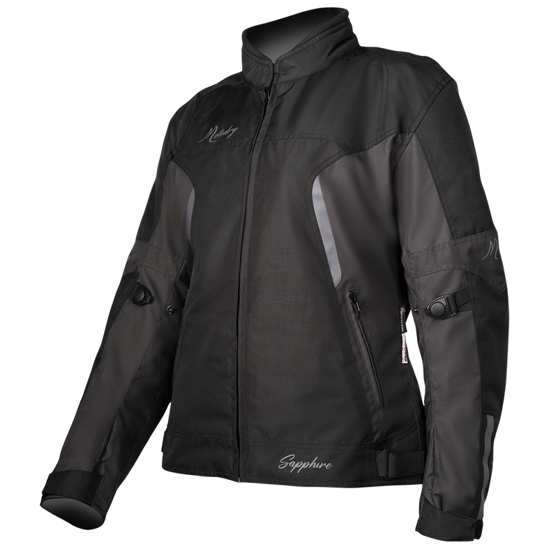 MOTODRY SAPPHIRE BLACK & ANTHRACITE LADIES WINTER JACKET