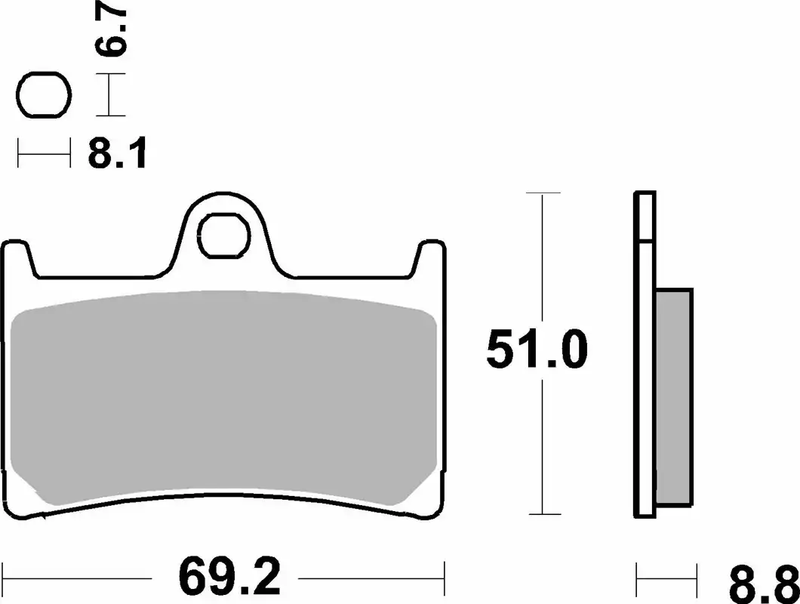 SBS SINTERED BRAKE PADS - SB634HS