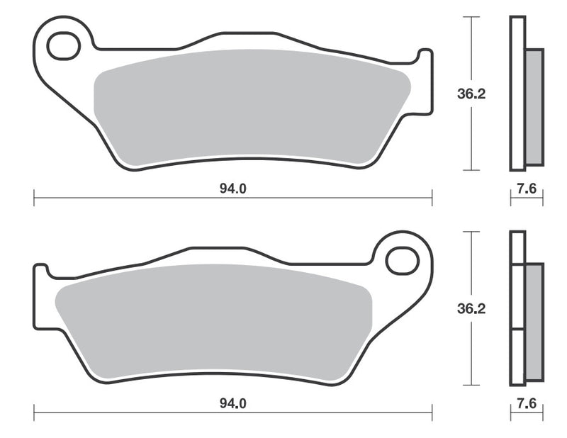 SBS KTM/HUSKY/HUSABERG SINTERED FRONT BRAKE PADS - SB671SI