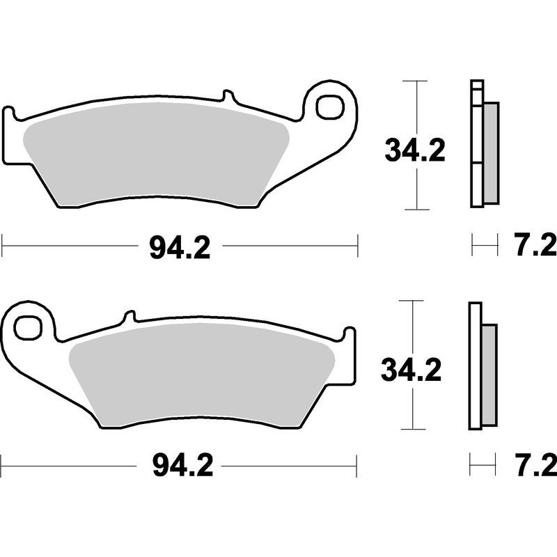 SBS SINTERED BRAKE PADS - SB694SI