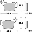 SBS KTM/HUSQVARNA/HUSABERG SINTERED REAR BRAKE PADS - SB791SI