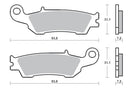 SBS YAMAHA YZ/YZF SINTERED FRONT BRAKE PADS - SB840SI