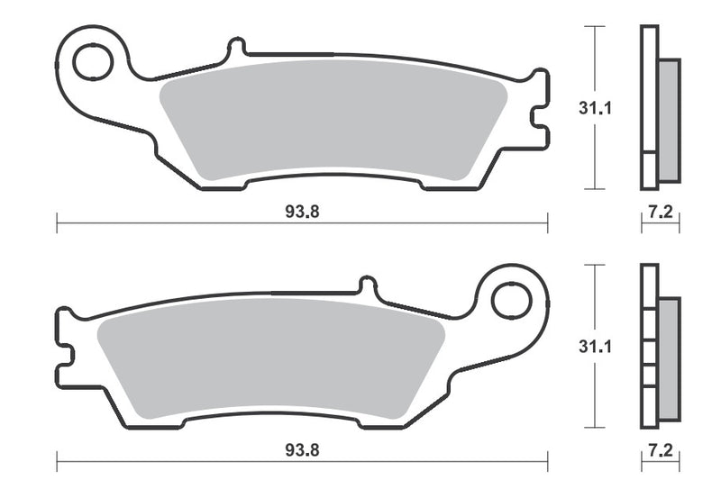 SBS YAMAHA YZ/YZF SINTERED FRONT BRAKE PADS - SB840SI