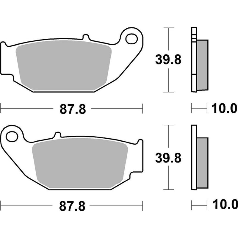 SBS HONDA CRF250-300L/RALLY 17-24 SINTERED REAR BRAKE PADS - SB965SI