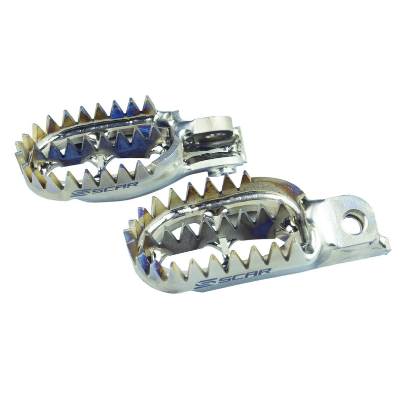 SCAR Titanium Foot Pegs Compatible with Sherco