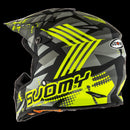 SUOMY MX SPEED SERGEANT MATTE GREY & FLURO YELLOW HELMET