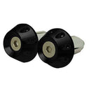 TARMAC TAPERED GROOVED 15MM LONG BLACK BAR ENDS