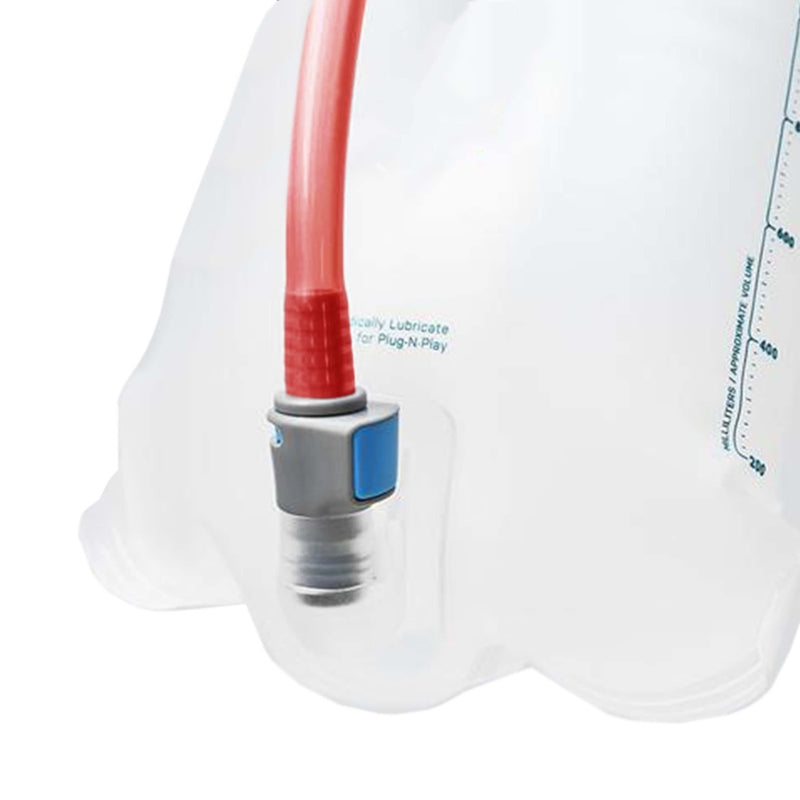 USWE ELITE HYDRATION BLADDER WITH PLUG-N-PLAYCOUPLING - RED/CLEAR - 2L
