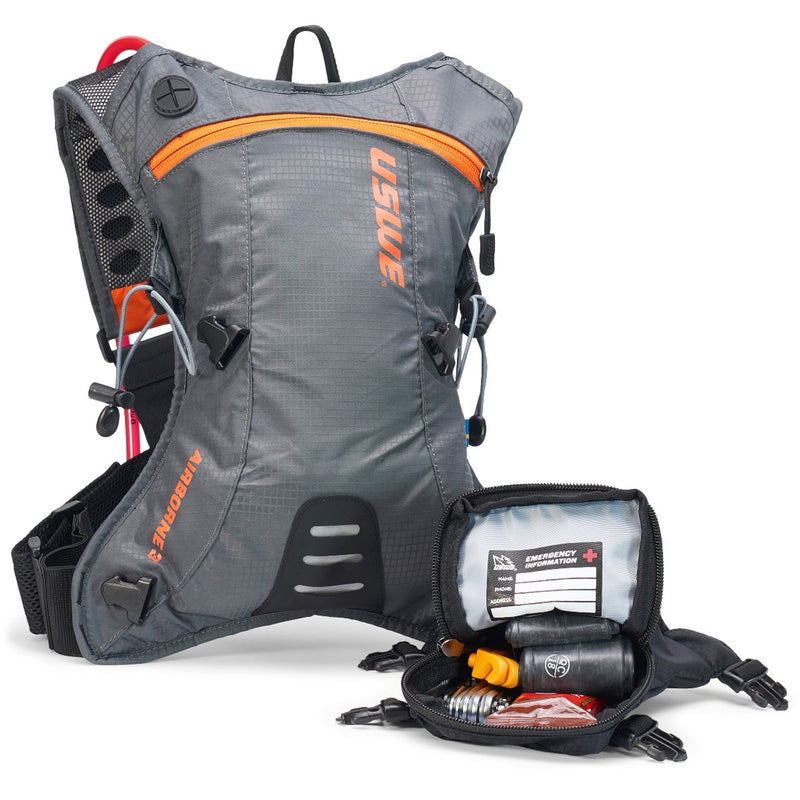 USWE AIRBORNE 3L MTB ORANGE & GREY HYDRATION PACK”