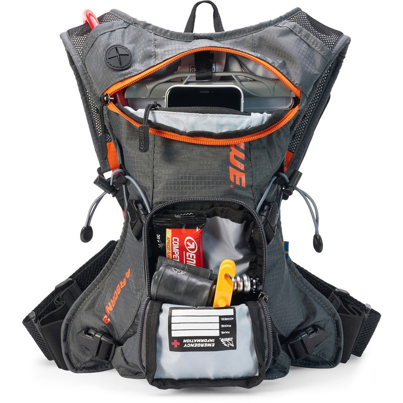 USWE AIRBORNE 3L MTB ORANGE & GREY HYDRATION PACK”