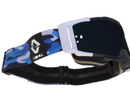 VIRAL BRAND SIGNATURE WHITE, BLACK & BLUE GOGGLES WITH SMOKE LENS