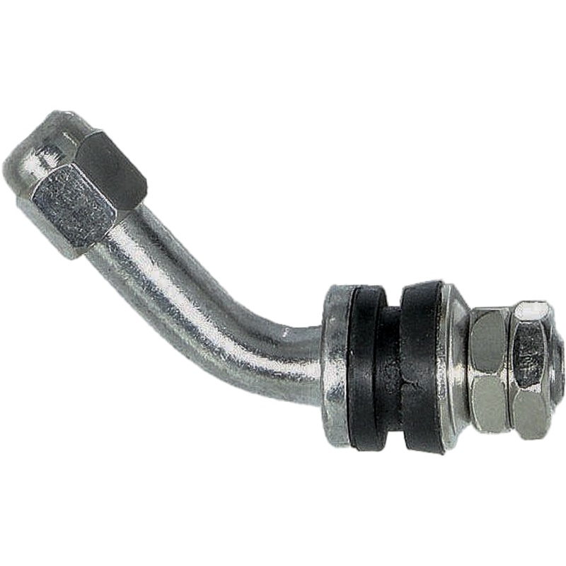 MCS CHROME ANGLED TUBELESS VALVE STEMS - PAIR