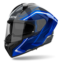AIROH MATRYX WIDE  BLUE GLOSS HELMET