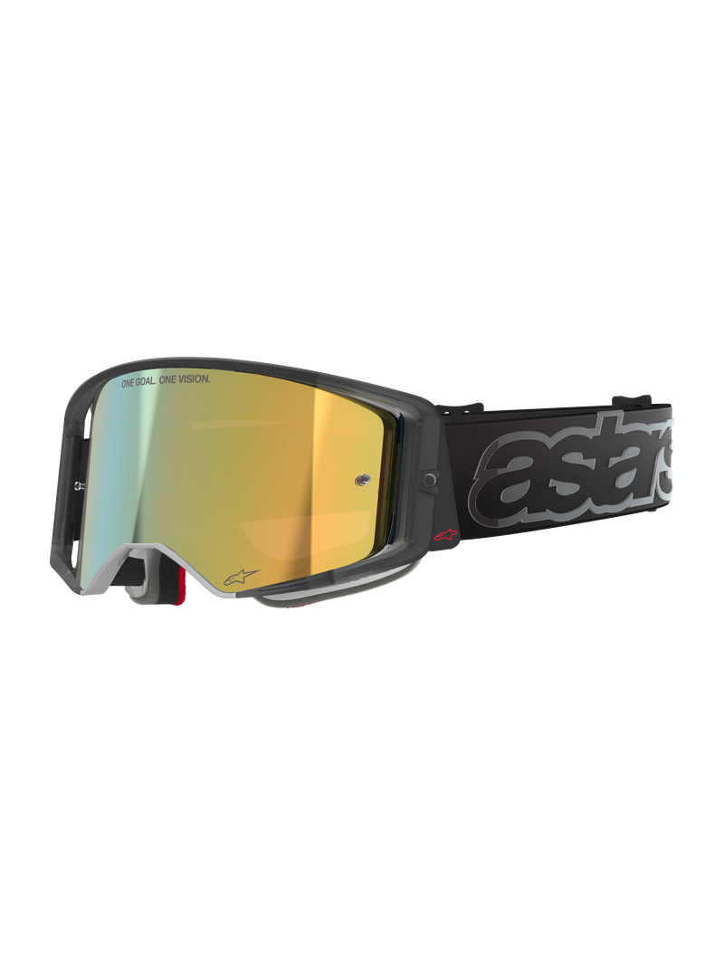 ALPINESTARS SUPERTECH VISTA BLACK GOGGLES WITH GOLD MIRROR LENS