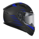 RXT 825 STREET 2 FUEL MATTE CARBON BLACK & BLUE HELMET