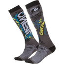 ONEAL PRO VILLAIN GREY & MULTI SOCKS