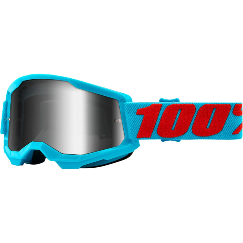 100% STRATA 2 SUMMIT GOGGLES WITH SILVER MIRROR LENS