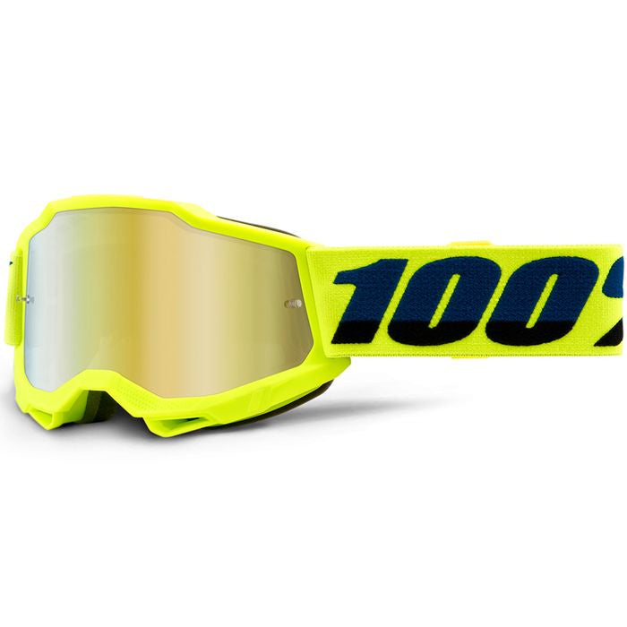 100% ACCURI 2 KIDS YELLOW GOGGLES WITH MIRROR GOLD LENS
