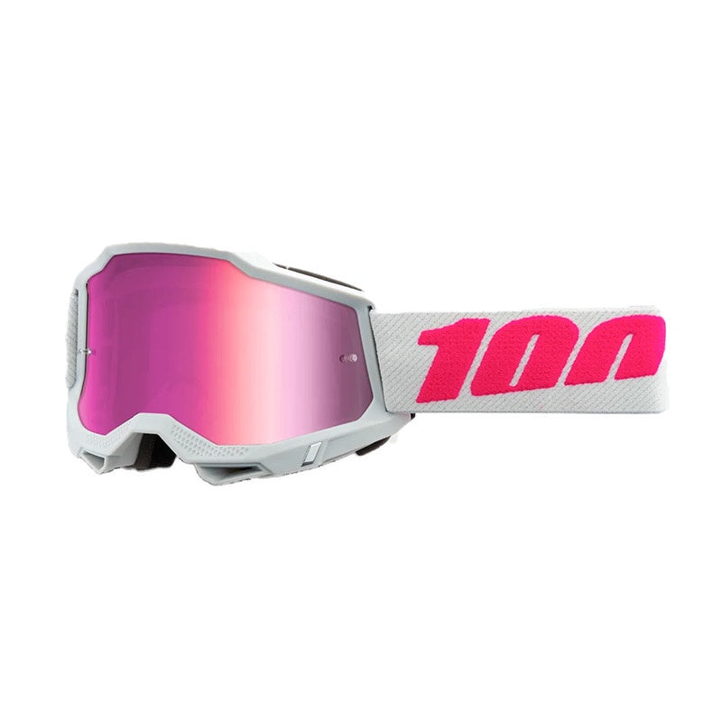 100% ACCURI 2 KEETZ GOGGLES WITH PINK MIRROR LENS