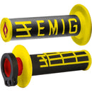 ODI V2 EMIG YELLOW & BLACK 2T/4T LOCK ON GRIPS
