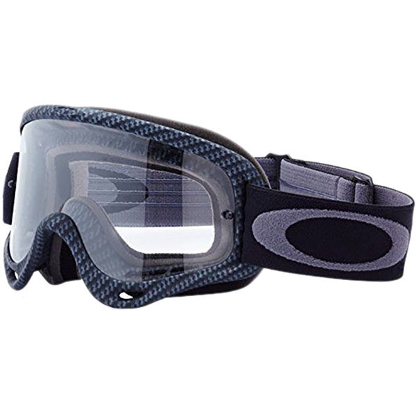OAKLEY O-FRAME MATTE CARBON FIBRE GOGGLES WITH CLEAR LENS