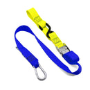 KUSTOM HARDWARE TOOWOOMBA BIKES & BITS BLUE & YELLOW SNAP HOOK TIE DOWNS