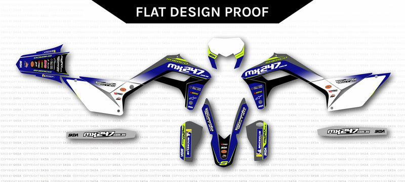 SKDA SHERCO FULL CUSTOM GRAPHICS KIT