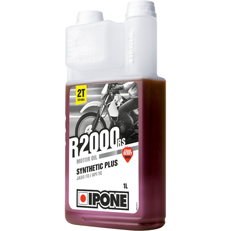 IPONE 1L R2000 RS STRAWBERRY 2-STROKE SEMI SYNTHETIC ENGINE OIL