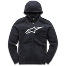 ALPINESTARS AGELESS II BLACK / WHITE ZIP HOODIE