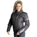 MOTODRY "SIENA" BLACK/WHITE WOMENS JACKET