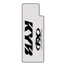 FACTORY EFFEX UPPER FORK UNIVERSAL CLEAR WITH BLACK KAYABA LOGO